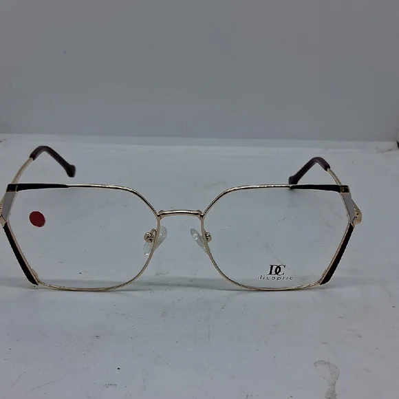 NWOT Rxable Dicaprio DC334 Eyeglass Frames Gold/Burgundy DC334 Eyeglasses - Di Caprio Authorized Retailer  main image 3